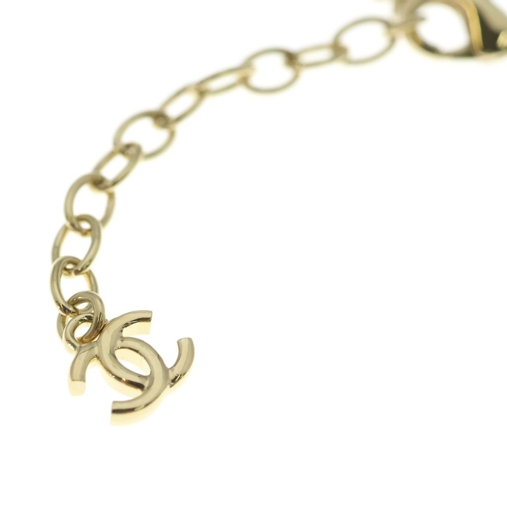 Chanel Star Motif Necklace CC Logo Rhinestone Gold — view 6