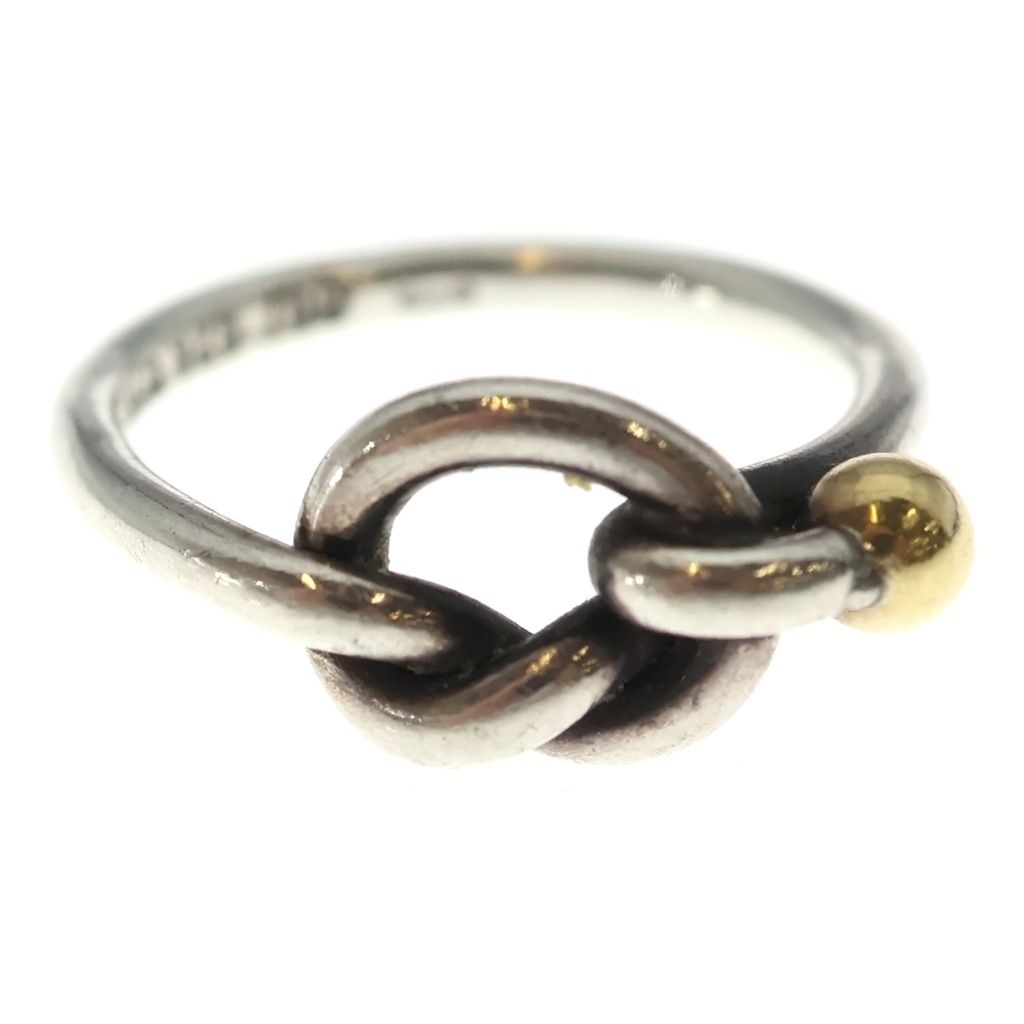 Tiffany & Co Love Knot Ring Silver Gold — view 4