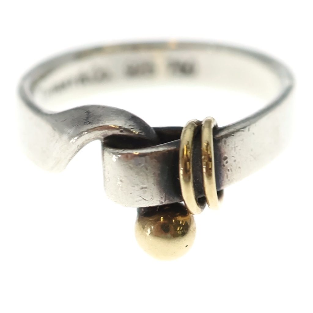 Tiffany & Co Hook Eye Ring Silver Gold — view 4