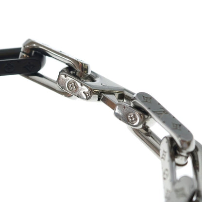Louis Vuitton Collier Monogram Chain Bracelet Black Silver — view 5