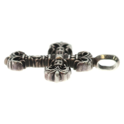 Chrome Hearts Charm Filigree Tiny Cross Pendant Silver — view 3