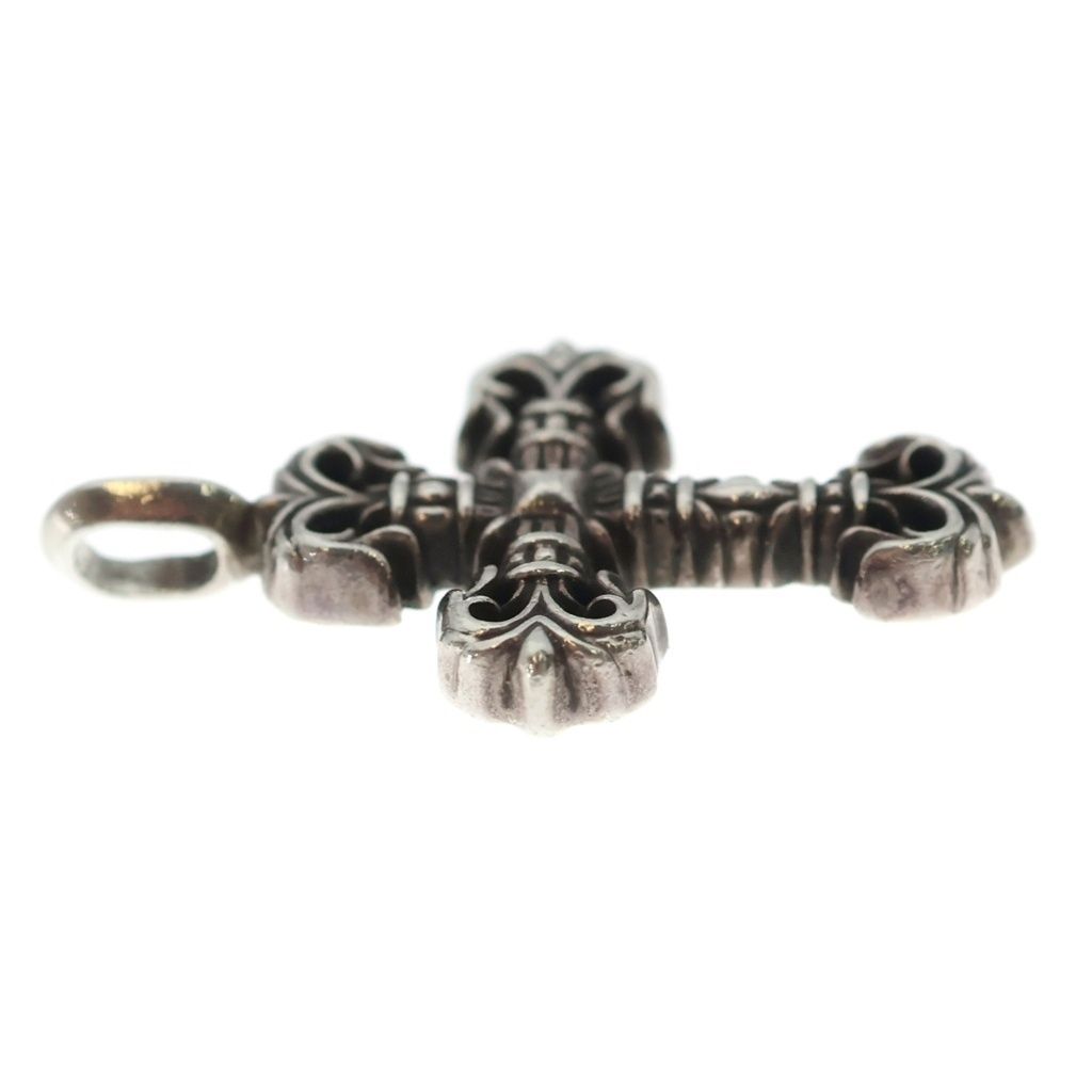 Chrome Hearts Charm Filigree Tiny Cross Pendant Silver — view 4