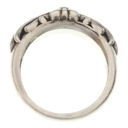 Chrome Hearts Baby Classic Floral Black Sling Silver Ring — view 6