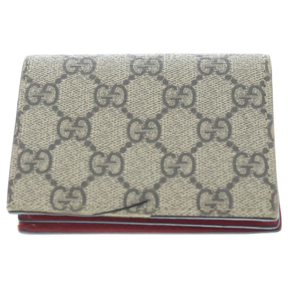 Gucci GG Supreme Cherry Compact Wallet Bifold Beige — view 2