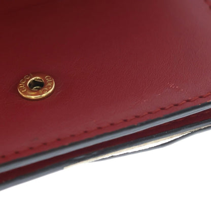 Gucci GG Supreme Cherry Compact Wallet Bifold Beige — view 5