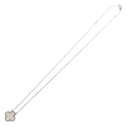 Van Cleef & Arpels Vintage Alhambra Mother of Pearl Necklace 18k White Gold — view 2