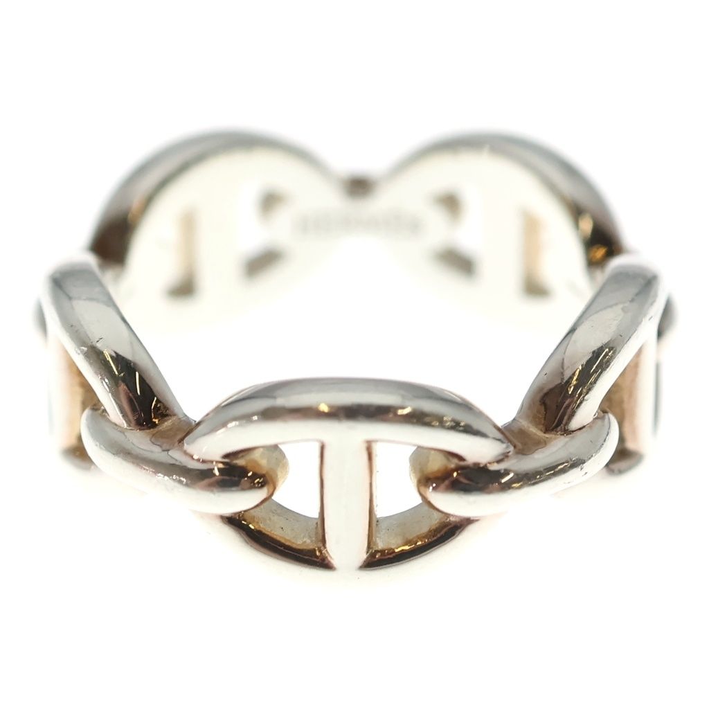 Hermes Chaine D'ancre Ring Silver