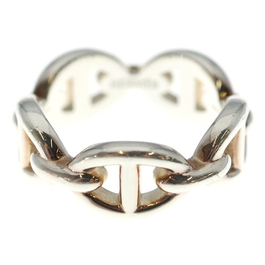 Hermes Chaine D'ancre Ring Silver