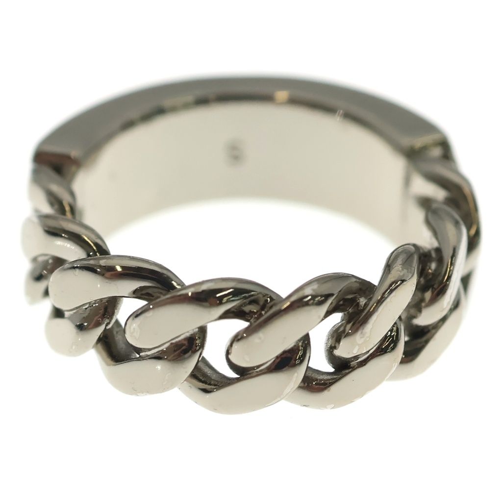 Dior Couture Logo Metal Chain Link Ring Silver — view 2