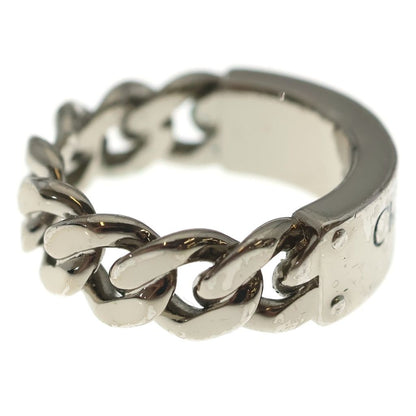 Dior Couture Logo Metal Chain Link Ring Silver — view 3
