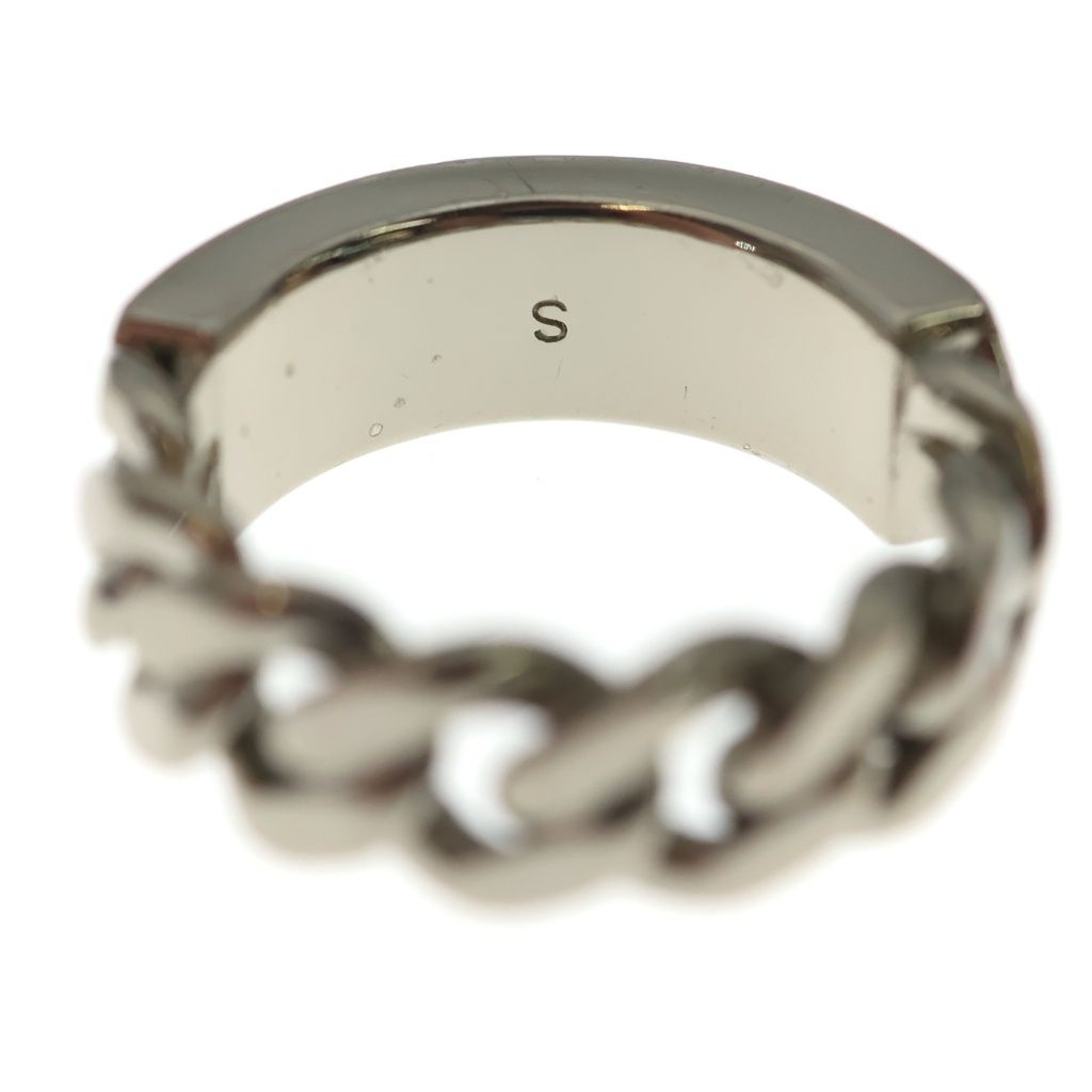Dior Couture Logo Metal Chain Link Ring Silver — view 5
