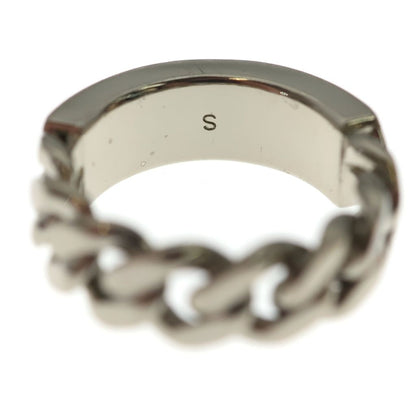 Dior Couture Logo Metal Chain Link Ring Silver — view 5