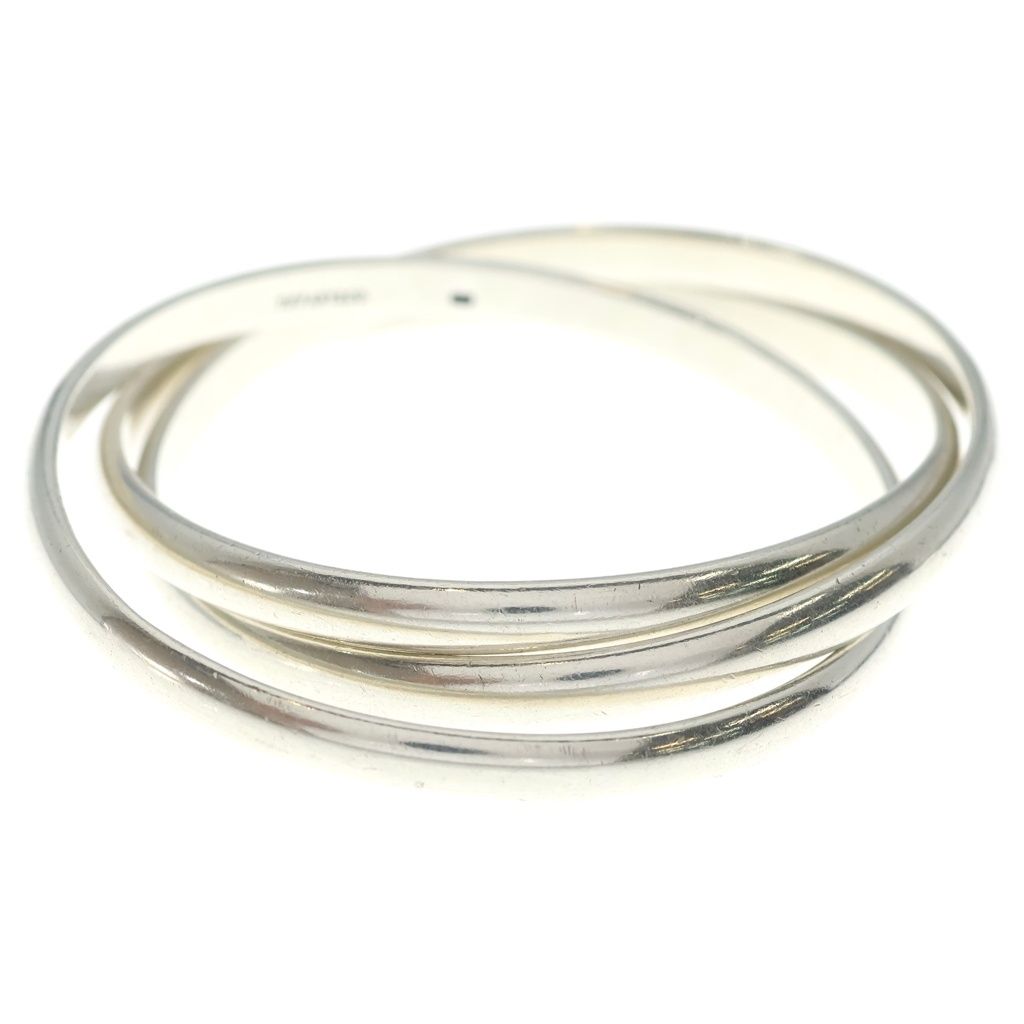 Tiffany & Co Vintage Triple Trinity Bangle Bracelet Silver