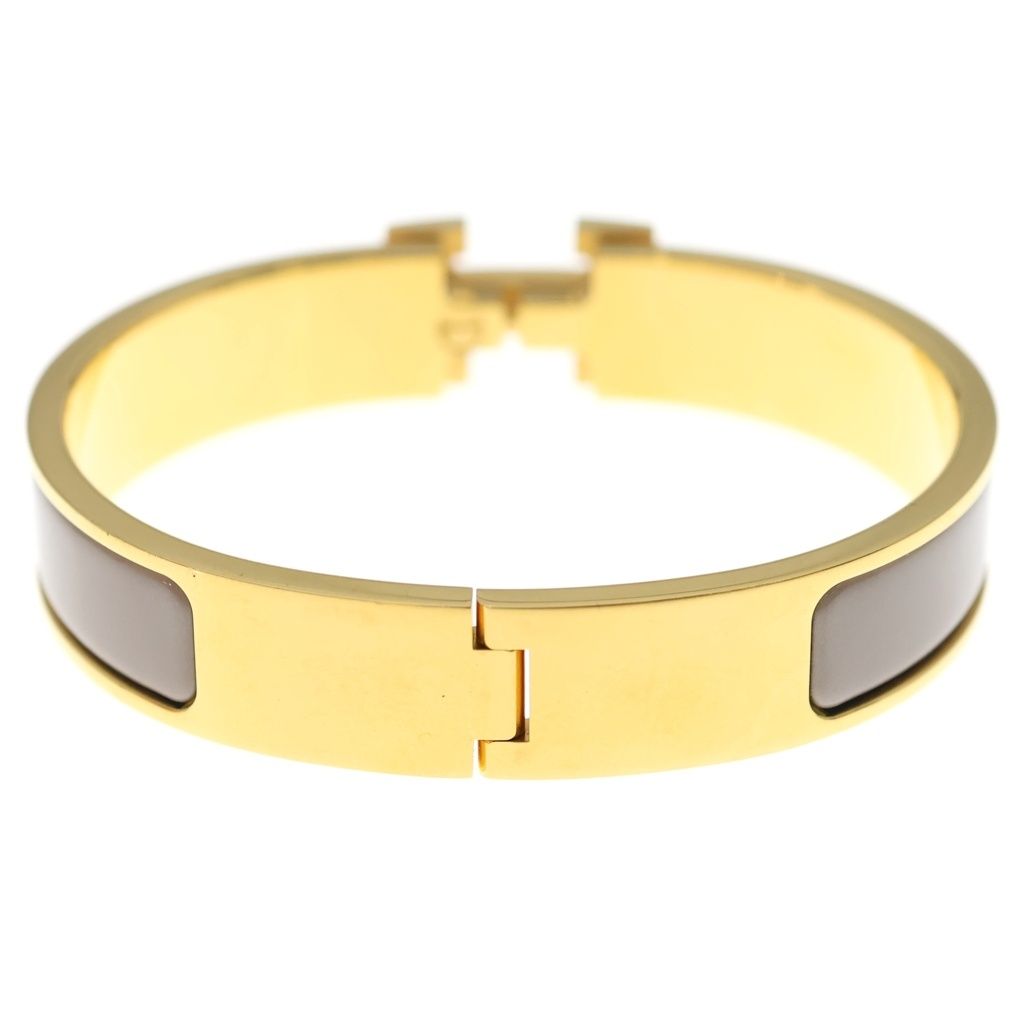 Hermes Click PM Bangle Bracelet Red Gold Pink — view 2