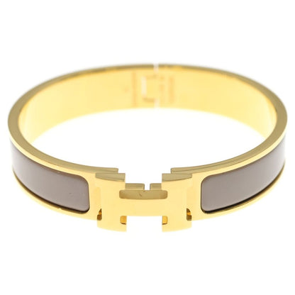 Hermes Click PM Bangle Bracelet Red Gold Pink