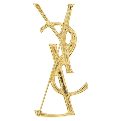 Saint Laurent Paris Opyum Broche YSL Cassandra Gold — view 2
