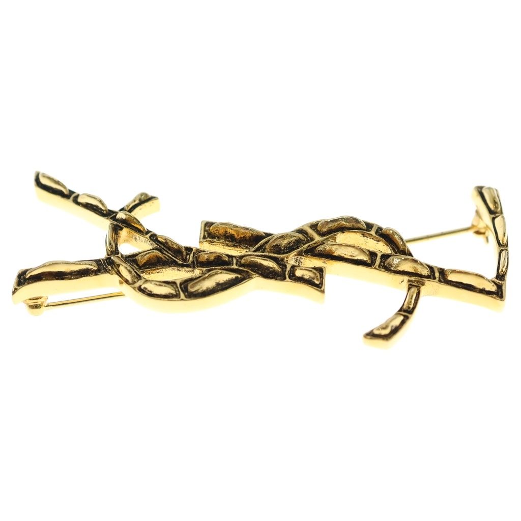 Saint Laurent Paris Opyum Broche YSL Cassandra Gold — view 4