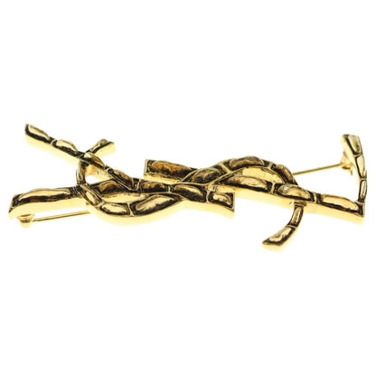 Saint Laurent Paris Opyum Broche YSL Cassandra Gold — view 4