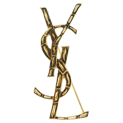 Saint Laurent Paris Opyum Broche YSL Cassandra Gold