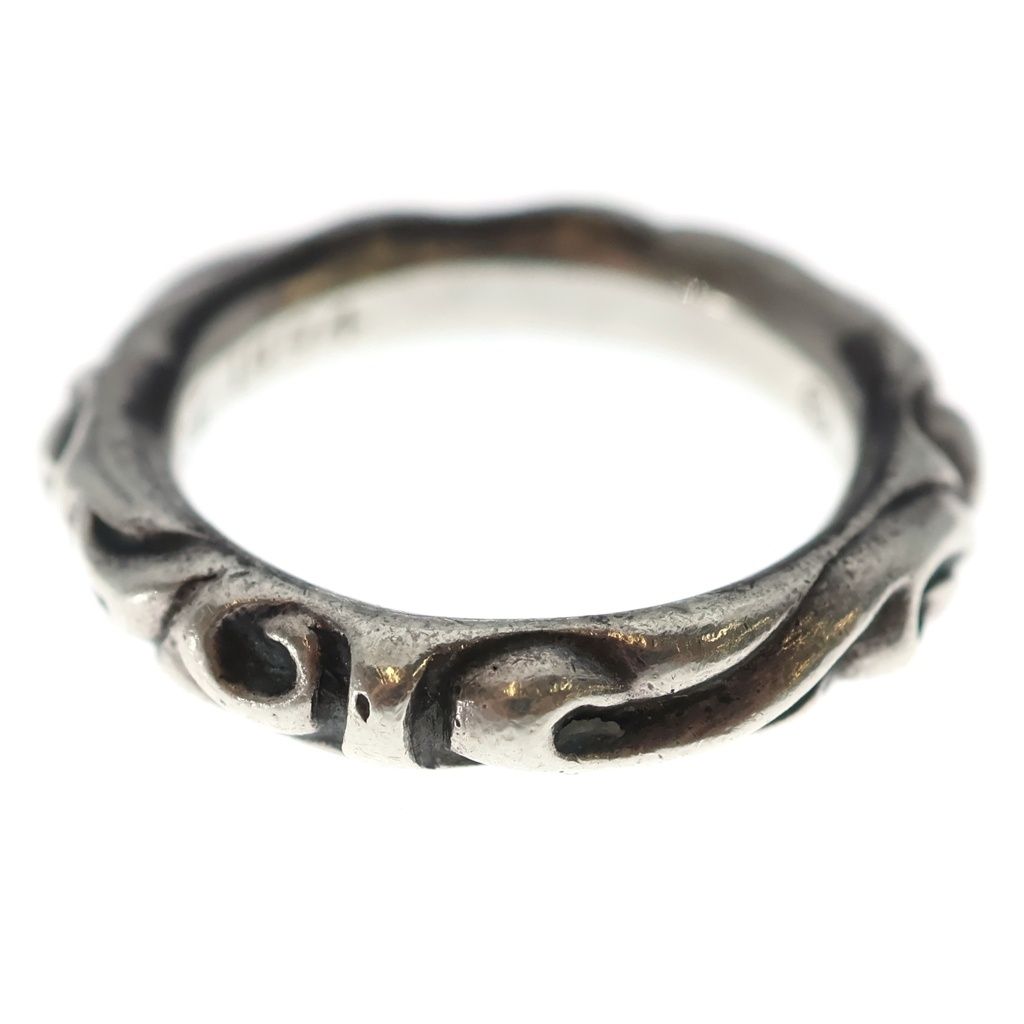 Chrome Hearts Scrl Band Scroll Ring Silver — view 2