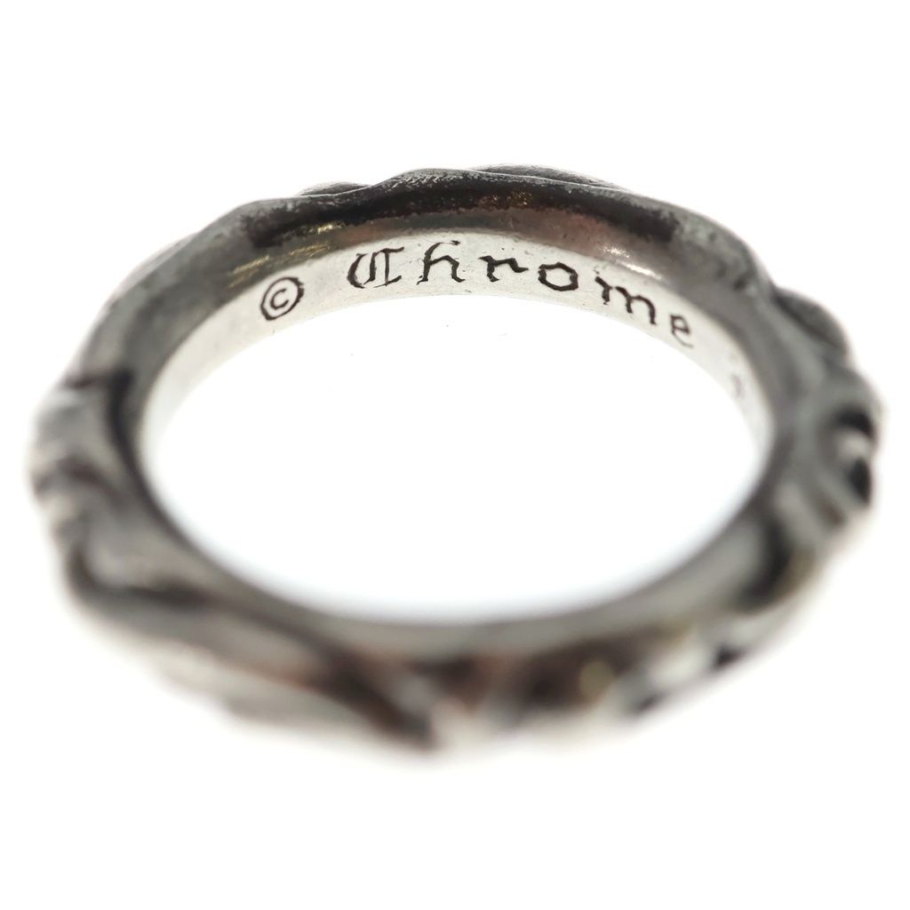 Chrome Hearts Scrl Band Scroll Ring Silver — view 5