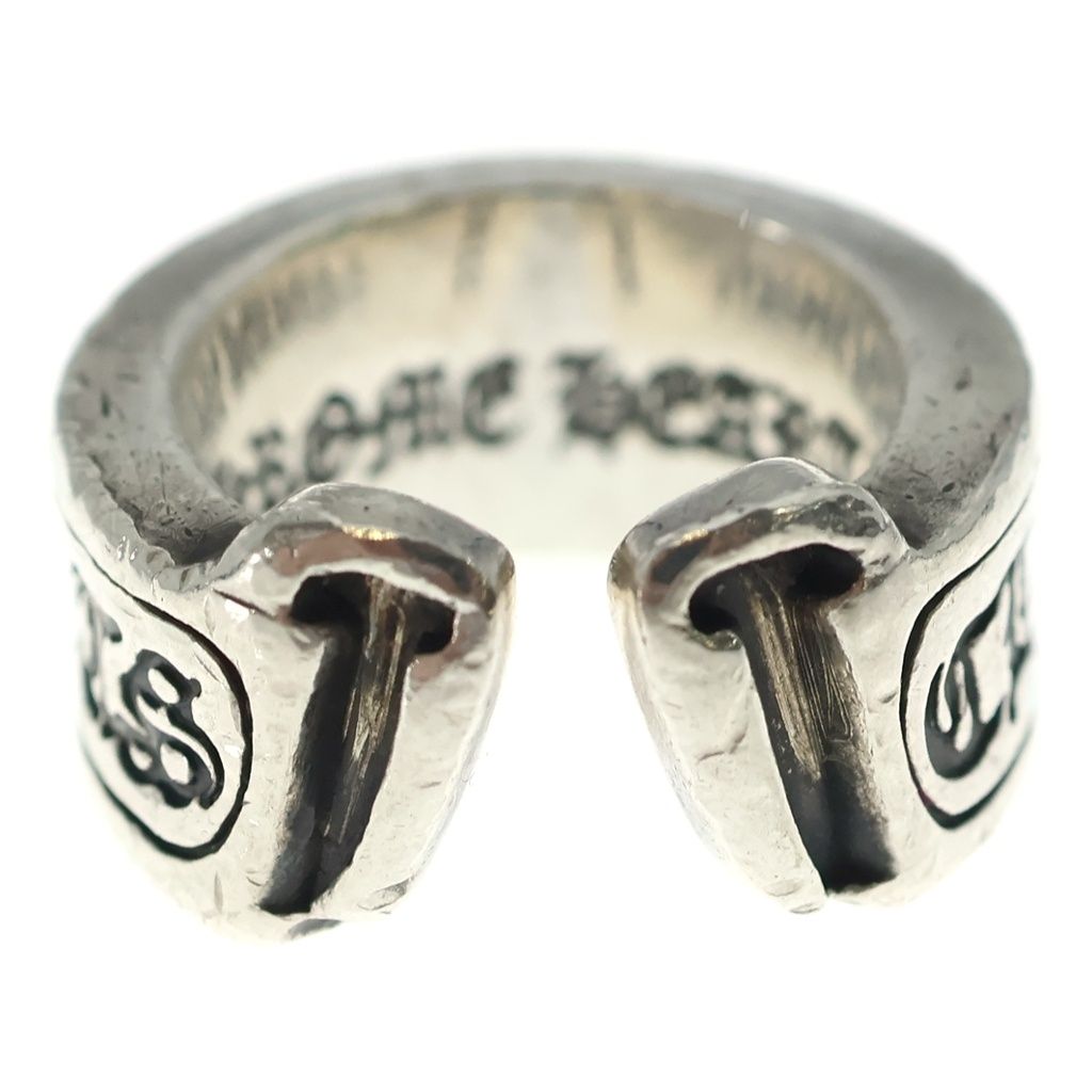 Chrome Hearts LG Scroll Label Ring Silver — view 2