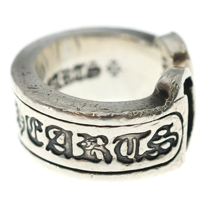 Chrome Hearts LG Scroll Label Ring Silver — view 4