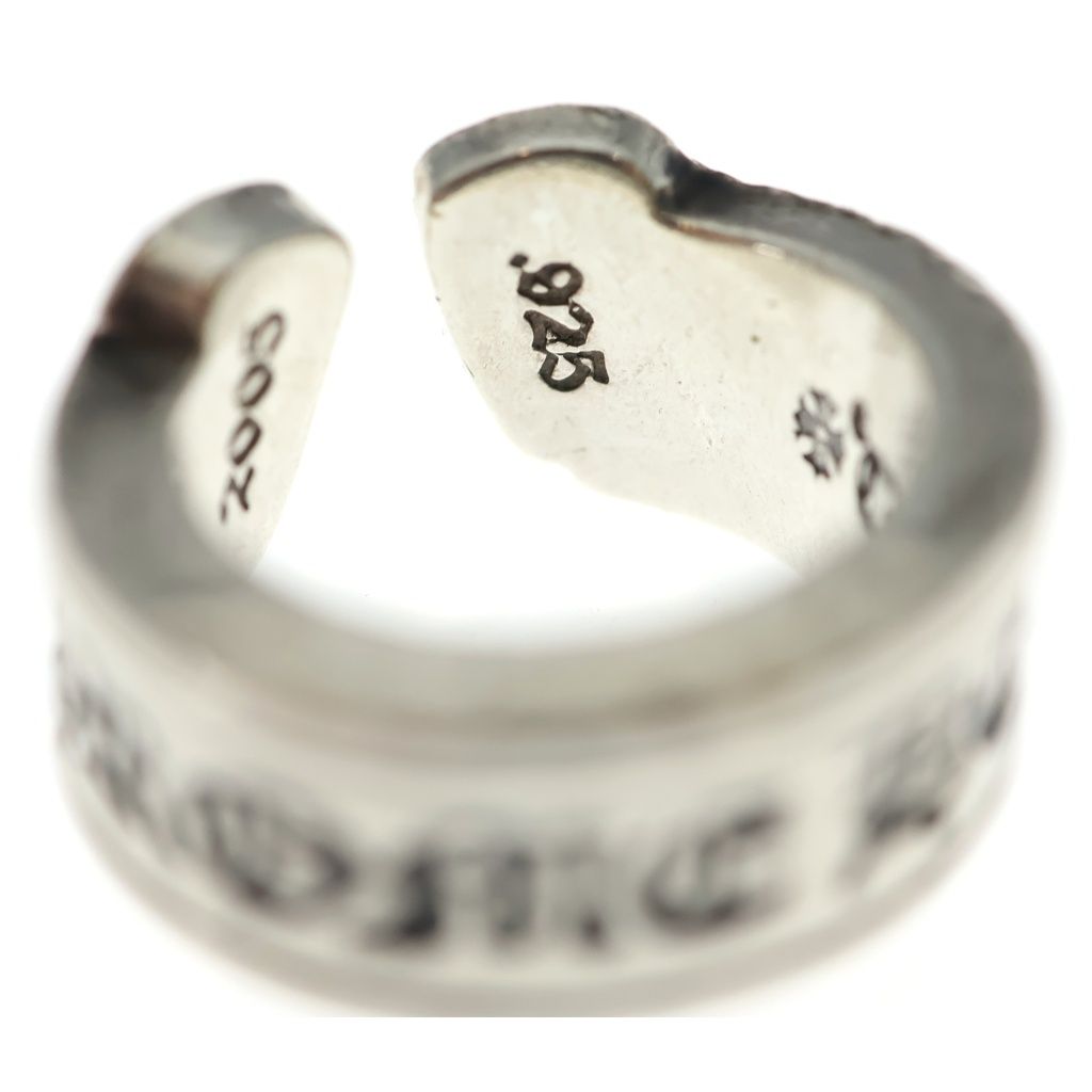 Chrome Hearts LG Scroll Label Ring Silver — view 6