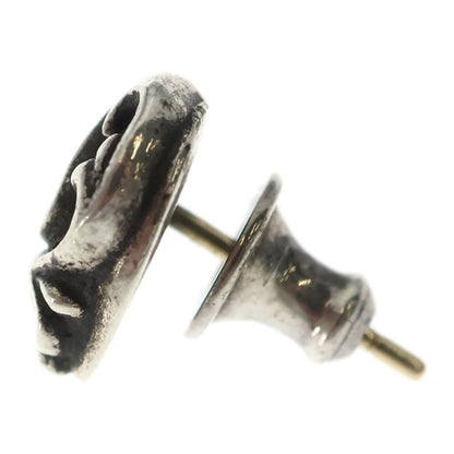 Chrome Hearts Stud Heart Earrings Silver — view 3