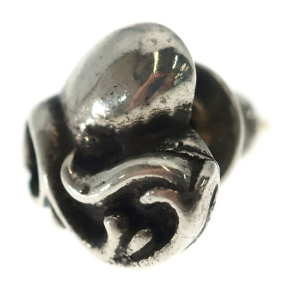Chrome Hearts Stud Heart Earrings Silver