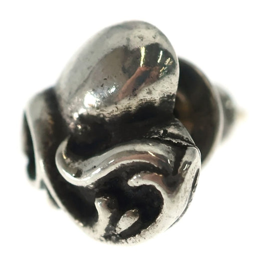Chrome Hearts Stud Heart Earrings Silver