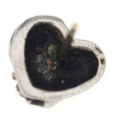 Chrome Hearts Stud Heart Earrings Silver — view 6
