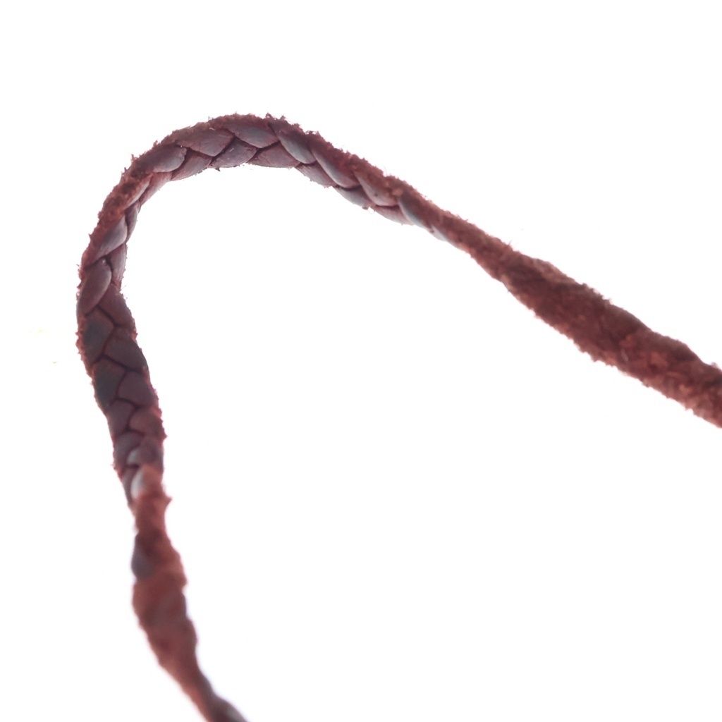 Chrome Hearts Leather Braid Scroll Blade Necklace — view 3