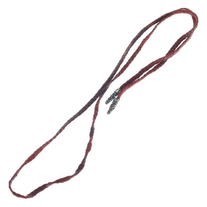Chrome Hearts Leather Braid Scroll Blade Necklace — view 2