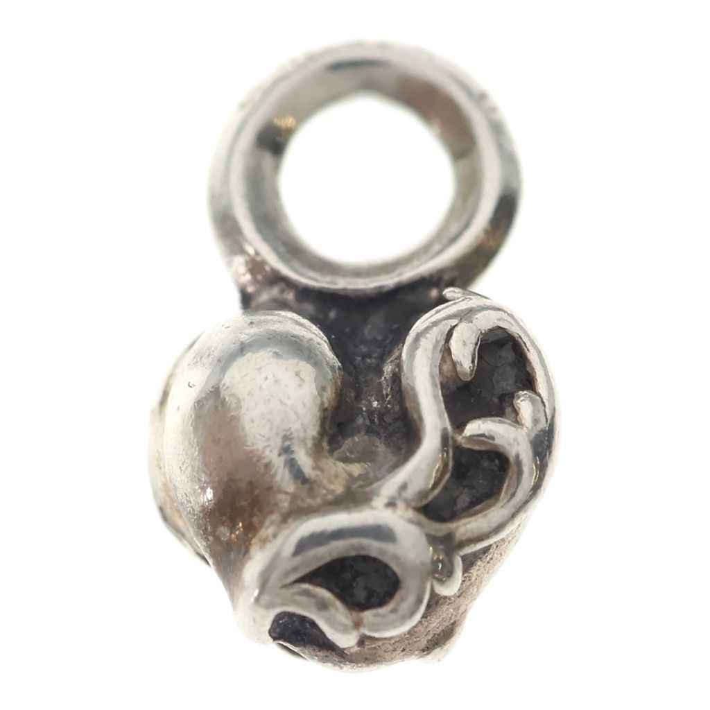 Chrome Hearts B Stack Heart Charm Silver Pendant