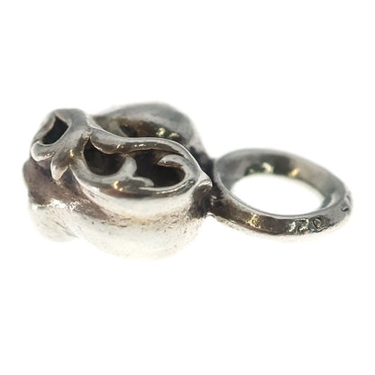 Chrome Hearts B Stack Heart Charm Silver Pendant — view 3