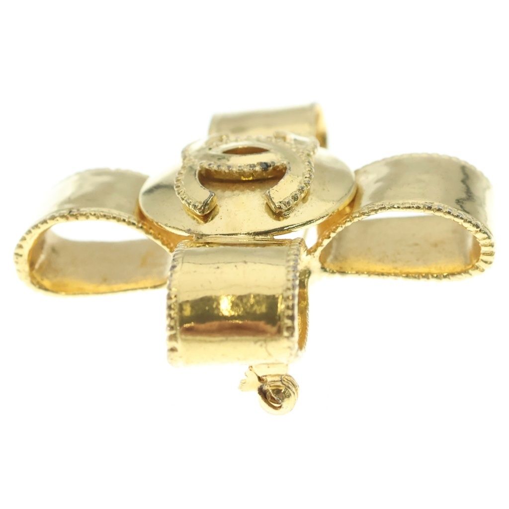 Chanel CC Logo Cross Ribbon Brooch — view 3