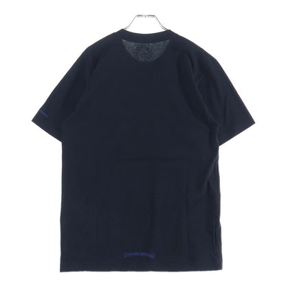 Chrome Hearts CH T-shrt 1 Neck Logo Print T-Shirt Black Blue — view 2
