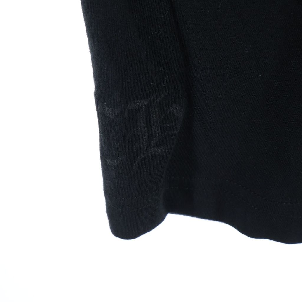 Chrome Hearts CH T-shrt 1 Neck Logo Print T-Shirt Black Blue — view 6