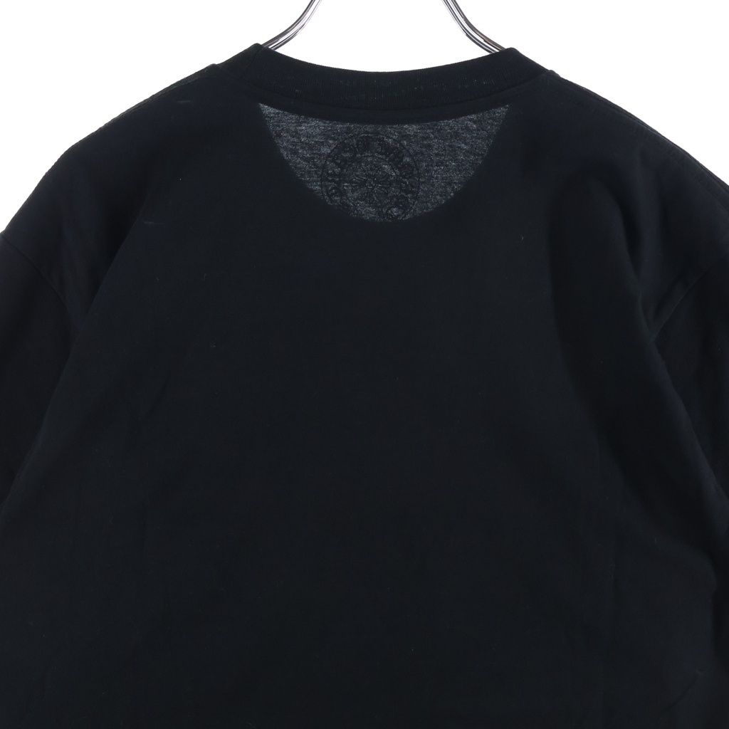 Chrome Hearts CH T-shrt 1 Neck Logo Print T-Shirt Black Blue — view 4