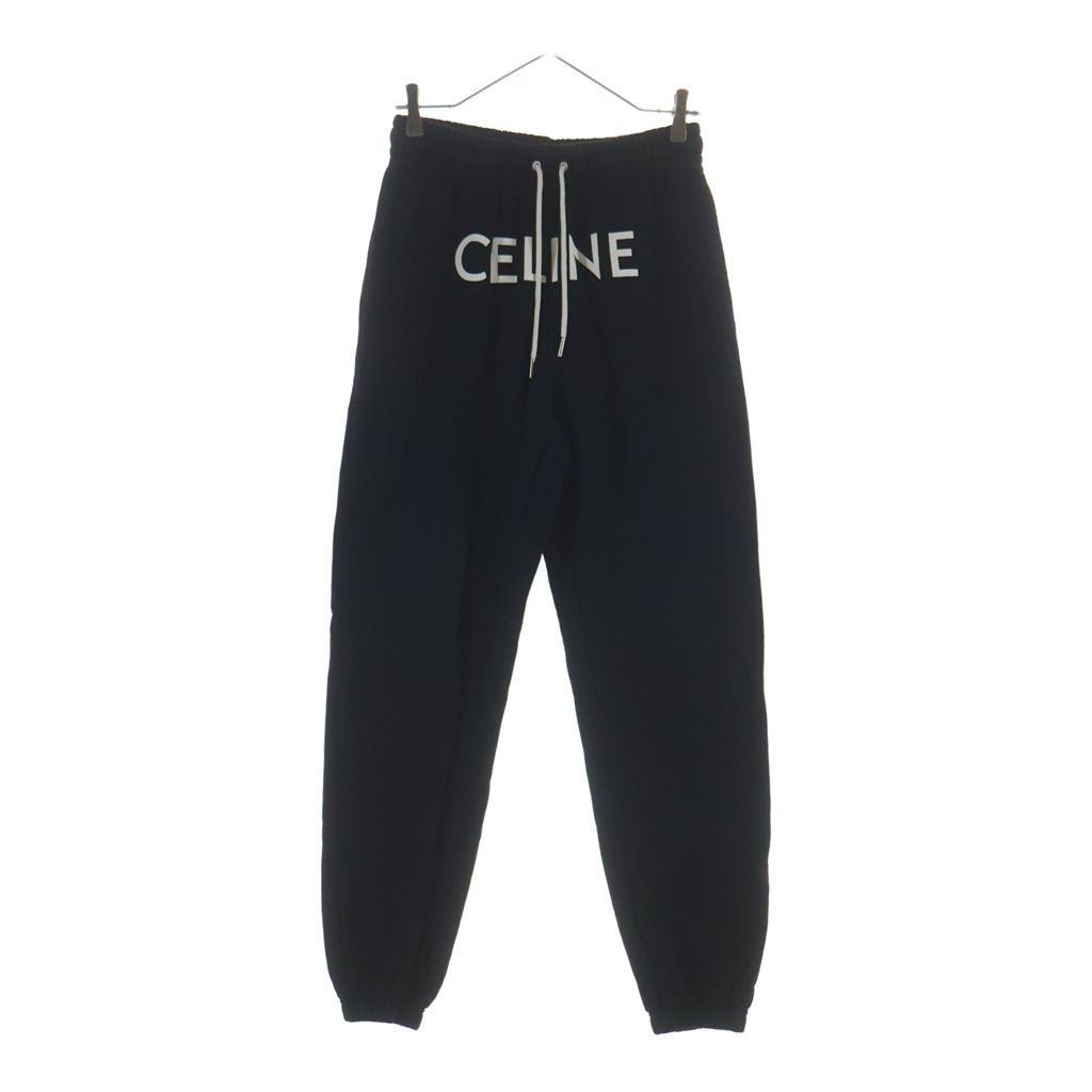 Celine Sweatpants Logo Print Sweatshirt Pants Black