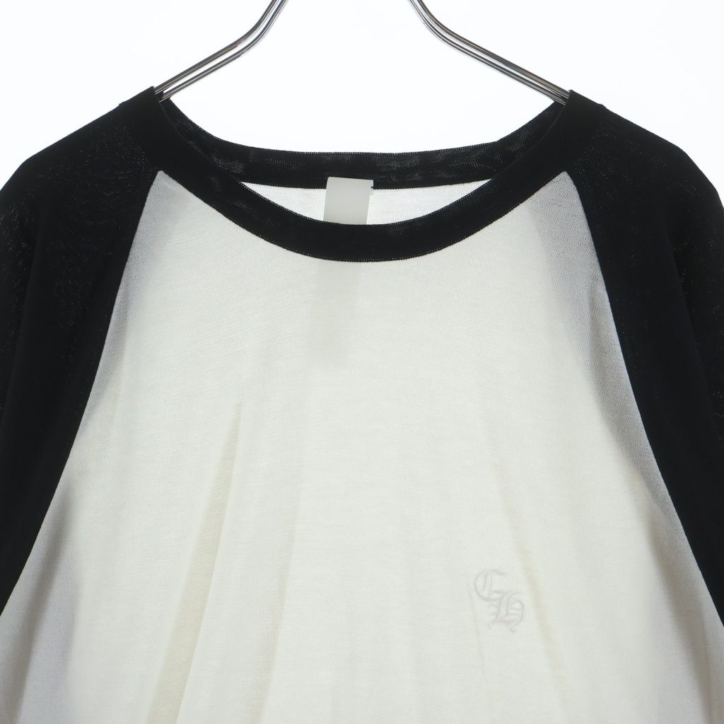 Chrome Hearts Not Crs Patch Long Sleeve Raglan T-Shirt with Triple Cross — view 3