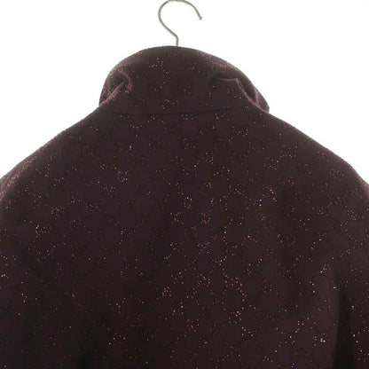 Gucci GG Fabric Padded Jacket Sequin Allover Zip Up Bordeaux — view 4