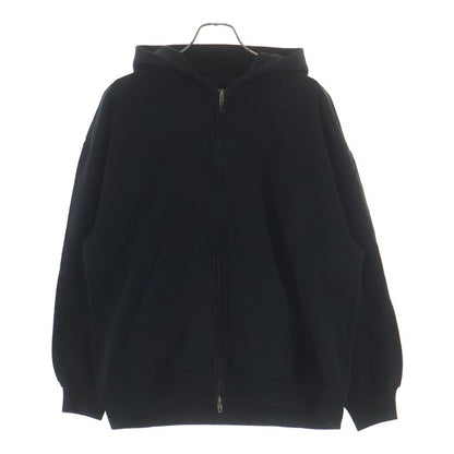 Balenciaga Vntage Small Zip Up Hoodie Distressed Black