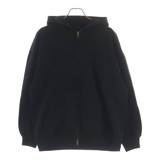 Balenciaga Vntage Small Zip Up Hoodie Distressed Black