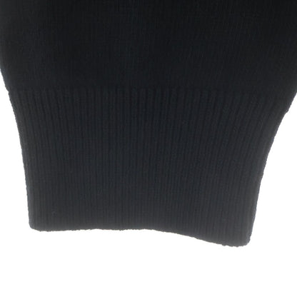 Balenciaga Garde Robe Logo Knit Embroidery Crew Neck Long Sleeve Sweater Black — view 5
