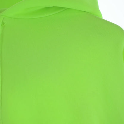Balenciaga Back Flip Round Zip Up Hoodie Logo Yellow — view 4