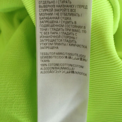 Balenciaga Back Flip Round Zip Up Hoodie Logo Yellow — view 7