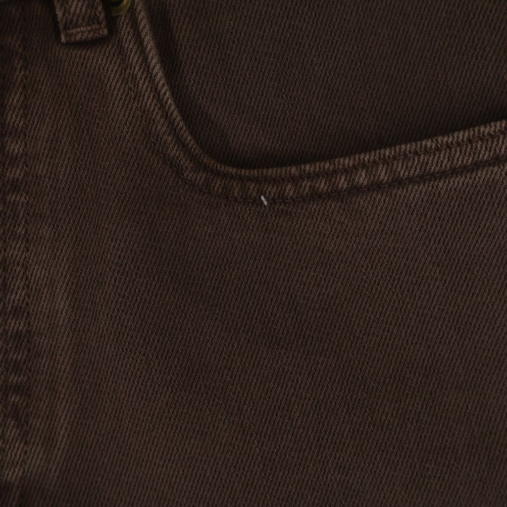 Miu Miu Cutoff Bermuda Denim Short Pants Brown — view 3