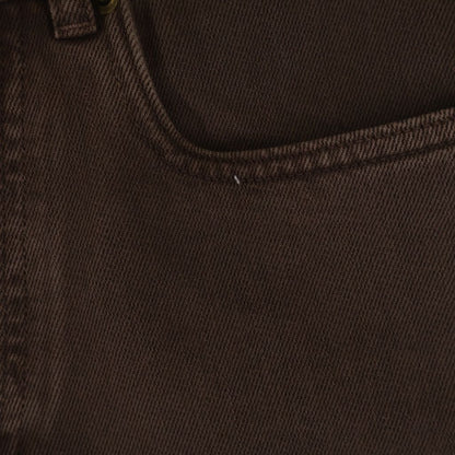 Miu Miu Cutoff Bermuda Denim Short Pants Brown — view 3